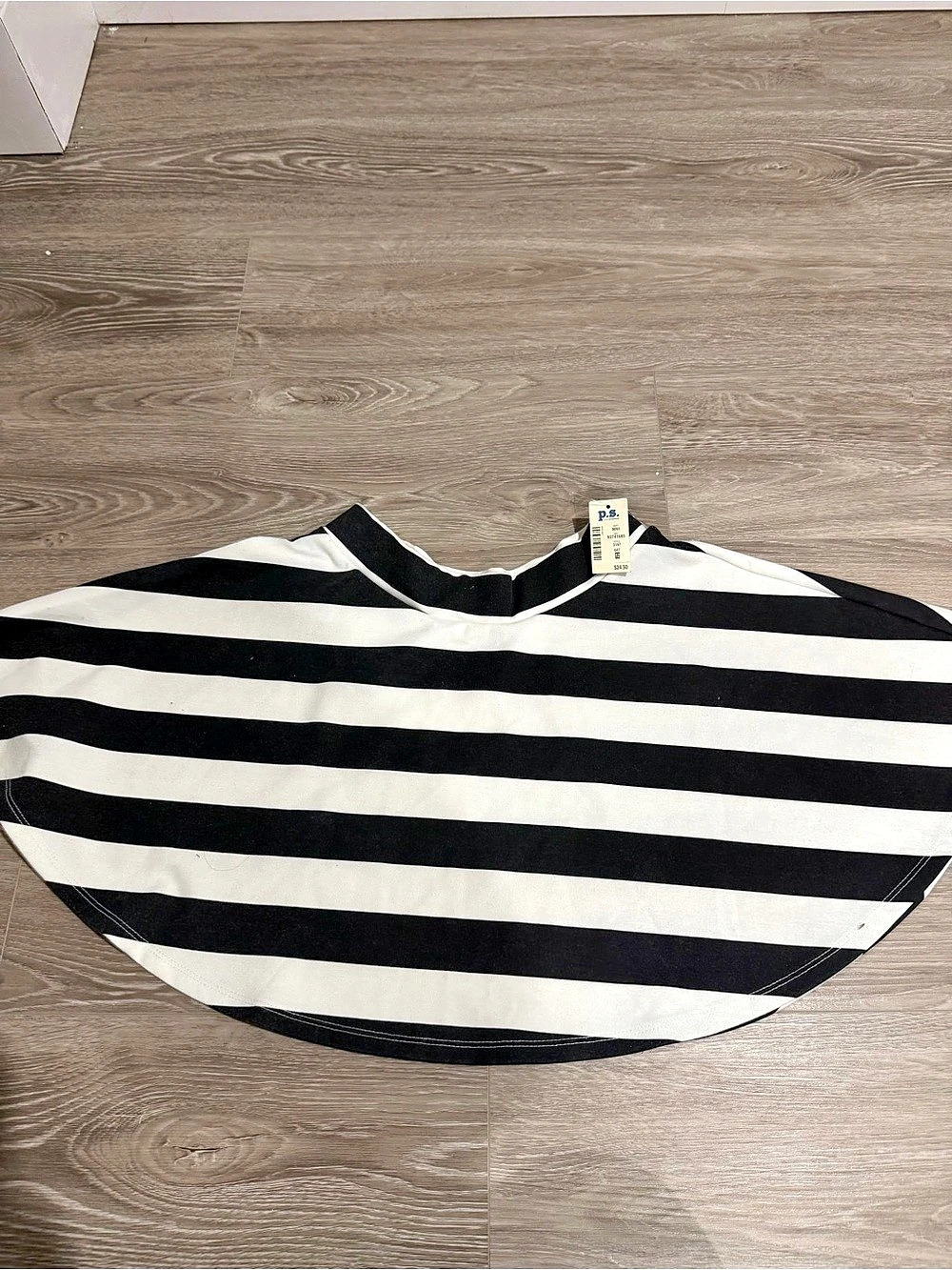 p.s. Striped kids skirt 10 in Black & White Size 12